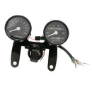 Motorcycle LED Tachometer+Odometer Speedometer Gauge KMH for Cruiser Chopper