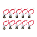 10 Pieces BA9S Light Lamp Bulb Holder Base Female Socket Wire Connectors