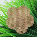 10pcs Handmade Jute Hessian Burlap Flower With Lace Rose Hat DIY Craft SWG
