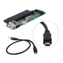 2.5" SATA Female HDD SSD USB 2.0 To 7+15Pin SATA Adapter Converter
