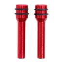 2pcs Universal Aluminum Interior Door Lock Knob Pins for Car Truck (Red)
