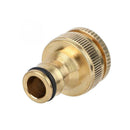 Brass Hose Tap Connector 3/4" threaded garden water Adaptor Fitting To Pipe D8K9