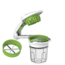 5 in 1 Magic Nicer Quick Stainless Steel Vegetable Dicer Chopper 5 in 1 MultJ6T2