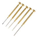 5Pcs 0.8mm-1.6mm Watch Glasses Flat  Screwdriver Repair Tools Set