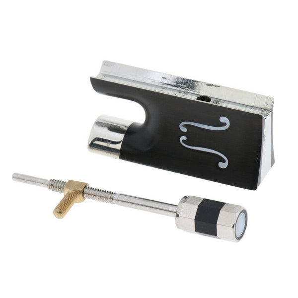 1 Set Ebony Violin Bow Frog Screw 3/4 4/4 Size Metal Violin Parts for Fiddle