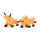1PC 2021 New Year Fortune Cow Micro Landscape Ornaments Cattle Desktop Decor Hn