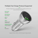 Orico 30W Dual Usb Car Phone Charger Usb 2.4A Type-C Pd 3.0 Cigarette Light