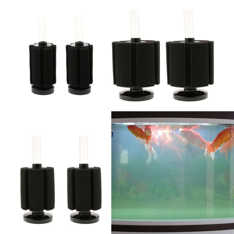 Two Pieces Aquarium Fish Tank Biochemical Sponge Plastic Water Filter 1