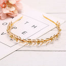 Women Leaf Hairband Headband Headpiece Bridal Wedding Tiara Hair AccessorieME