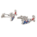 Merry Christmas Santa Clause Sleigh Cufflinks Cuff Links Mens Jewelry Gift