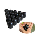 100pcs Black Plastic Wheels  Tire Valve Caps Lid Dust Cover for Auto SUV T KOA