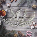 Christmas Artificial Plant Snow Pine Branch Grass Simulation Flower Pa Hn