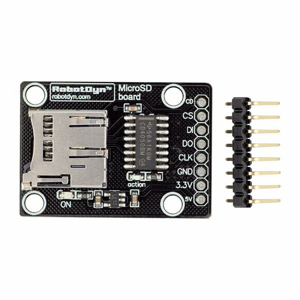 RobotDyn Micro- Sd Card High Speed ModuleÃ¯Â¼Å’ 3.3V/5V Universal, For 3.3V And  U8X7