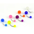 7PCS/Set Glow In The Dark Belly Button Navel Bar Rings Body Piercing Jewelry 3C