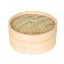 Kitchen Bamboo Steamer Basket Asian Food Steamer for Dim Sum Dumplings 15cm