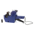 Blue 8 Digits Hand Price Labeller Tag Gun Plastic I2E4