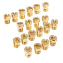 20-piece M5x0.8 Carburetor Main Jet Kit 85 - 124 for Keihin PWK FCR OKO