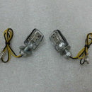 2Pcs LED motorcycle mini turn signal light blinker indicator lamp amber3cd