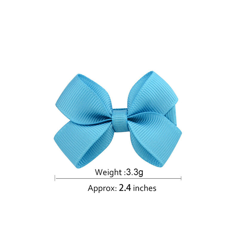 20 PCS Baby Big Hair Bows Boutique Girls Alligator Clip Grosgrain Ribbon LJ