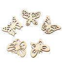 50Pcs Mix Hollow Butterfly Wooden Ornament DIY Craft Art Decoration Scrap â„–[