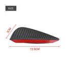 4Pcs Car Driving Air Drag/Pressure Reduce Abs Carbon Fiber Rear Bumper Fins Z1M2