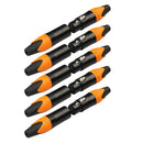 5 Pairs 3 Pin XLR Connector Male And Female Microphone Mic Cable Adapter, Orange