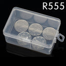 Plastic Transparent Storage Box Collection Container Case Part Box With Hook JR