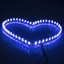 Blue 24cm 24LED PVC Flexible LED Strip Light Waterproof for Car Motorcy3Ce