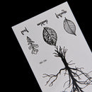 Leaf Tree Temporary Tattoos Body Arm Leg Waterproof Flash Tattoo Stickers LJ