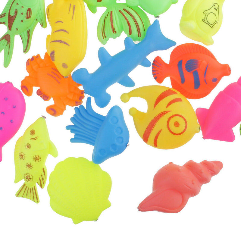 38Pcs Educational   Game Magnetic Fishing Pole Rod Interactive Kid Toys