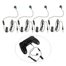 4pcs Mono Earphone with Mic Length Single Headphone Earpiece for Sony PS4