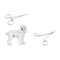 2 Pcs Dog Ear Cleaning Pliers Hair Clamp Tweezers Pet Forceps Curved Small
