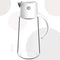 1 pcs Automatic Opening and Closing Glass Oil Leak Proof with Cover 650ml