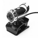 480P HD USB Webcam Clip Base Web Camera with Built-in Mic for Computer PC