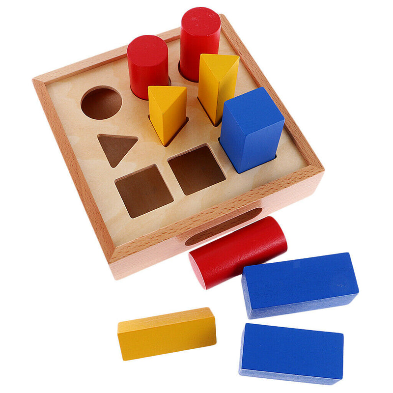 Kids Montessori Early Learning Kindergarten Training Geometry Ladder Insert