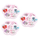 7 Pairs Girls Clip-on Earrings Jewelry Assorted Design with Clear Box for