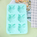 Food Grade Soft Silicone Handmade Ice Mold Six Owls Soap Molds for Soap Mak3 Gw