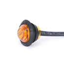 Amber 10Pcs Mini 12 / 24V 1'' Round LED Button Side Marker Lights Car Trai ME