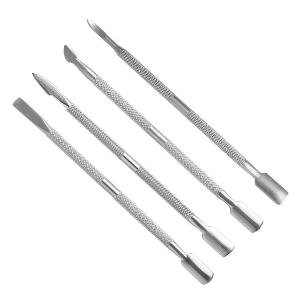 4Pcs Cuticle Pusher Nail Dead Hard Skin Callus Trimmer Remover Cleaner Set