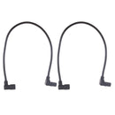 Lovoski 2Pcs IEC 320 C14 To C13 Converter Power Adapter Cable Angled 60cm