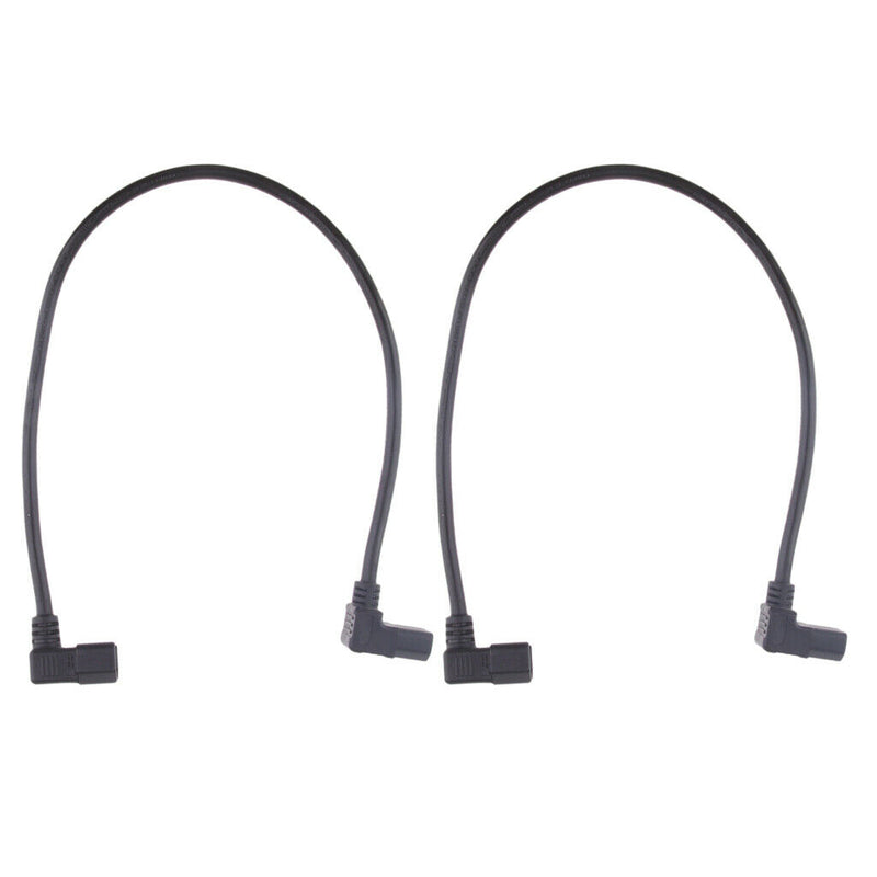 Lovoski 2Pcs IEC 320 C14 To C13 Converter Power Adapter Cable Angled 60cm