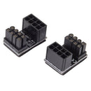 4X(Atx 8pin Male 180 Degree Angled To 8pin Female Power Adapter For DesktopB6W7)