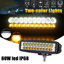 60W 20LED 12V Work Light Flood Beam Driving Fog Lamps Bar Car SUV Off-roadJ&U