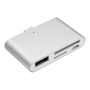 Type C USB Hub USB-C OTG Adapter 5in1 TF SD Card Reader for Smartphone Tablet  Z