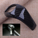 Gear Knob Carbon Fiber Style Cover Trim Shift Head Fit for 2016-2017 BMW X1 F48