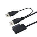 USB2.0 to SATA 7+6 13Pin Hard Drive Converter Adapter Cable For Laptop DVD Rom