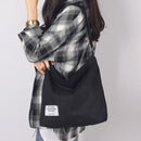 Canvas Crossbody Shoulder Bags Women Totes Casual Messenger Handbags (Black