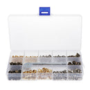 240 Sets Metal Snap Fastener Leather  Rivet Button Sewing with Punch Set Tool