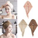 3Pcs Lady Microfiber Ultra Absorbent Soft Hair Drying Towel Turban Bath Cap
