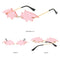 3 Pieces Women's Chic Bat Wing Sunglasses Party Club Sun Glasses Glasses